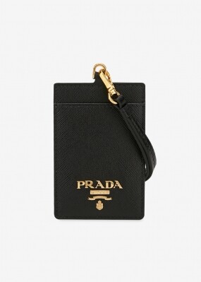 프라다 여성 사피아노 로고 블랙 카드지갑 1MC007 QWA F0002