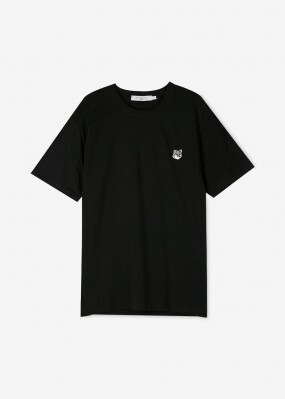 메종키츠네 남성 폭스헤드 패치 블랙 반팔티 GM00118KJ0008 BK