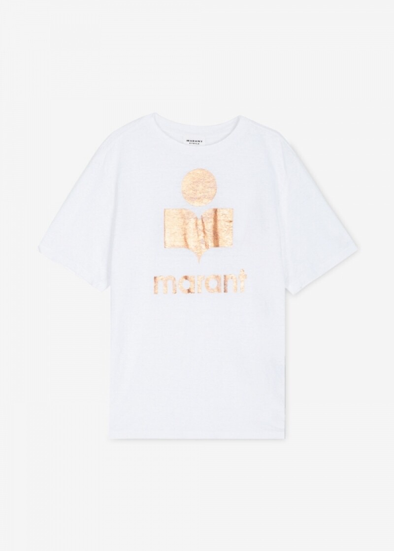 이자벨마랑 공용 에뚜왈 화이트/로즈골드 반팔티 TS0001FA A1N10E WHRG