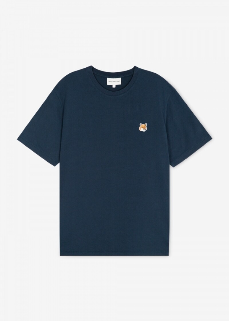 메종키츠네 남성 헤드 폭스 잉크 블루 반팔티 LM00104KJ0008 IB