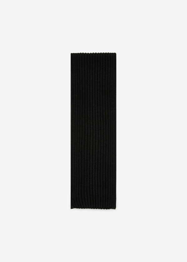 꼬르소밀라노,안데르센 안데르센 공용 로고 숏 블랙 머플러 SHORT SCARF BLACK