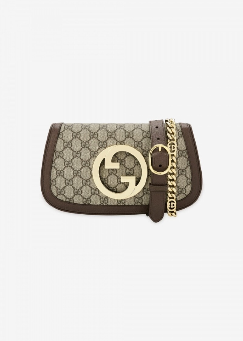 구찌 여성 블론디 베이지/에보니/브라운 숄더백 699268 K9GSG 8358