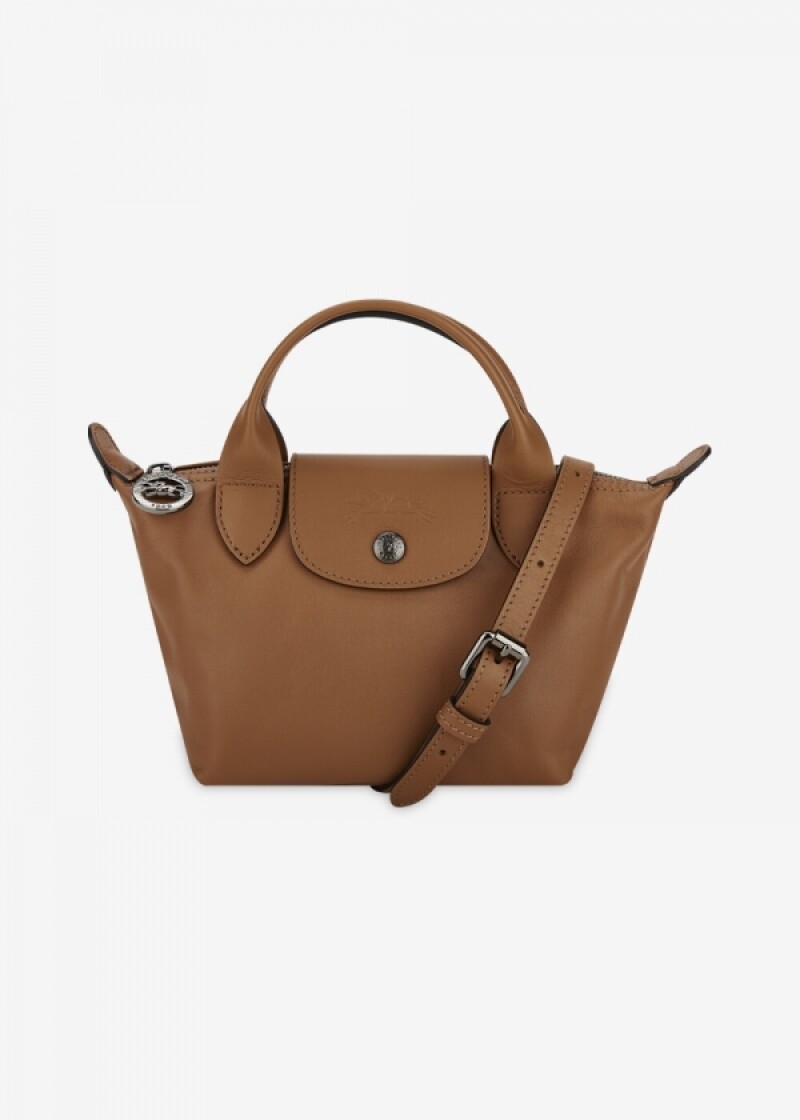 롱샴 여성 르 플리아쥬 엑스트라 XS 코냑 토트백 1500 987 504