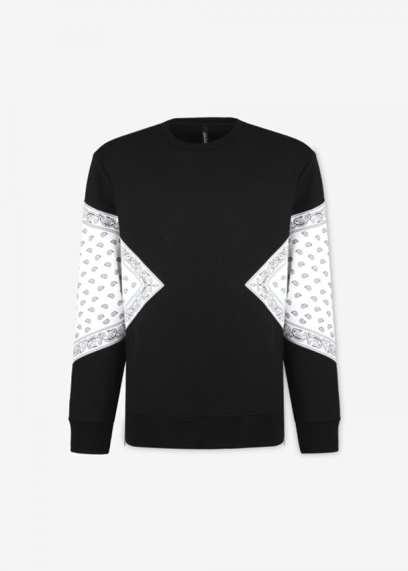 닐바렛 남성 반다나 블랙 맨투맨 PBJS346V G520C 1122