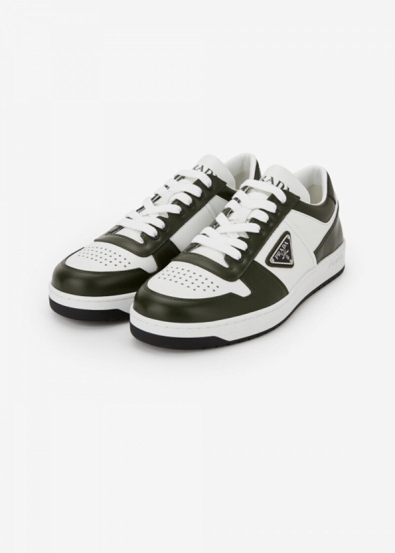 프라다 남성 다운타운 로고 화이트 스니커즈 2EE364 3LOI F008L