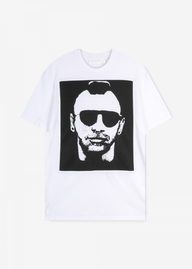 닐바렛 남성 모히칸 갱스터 화이트 반팔티 PBJT383B G549S 526