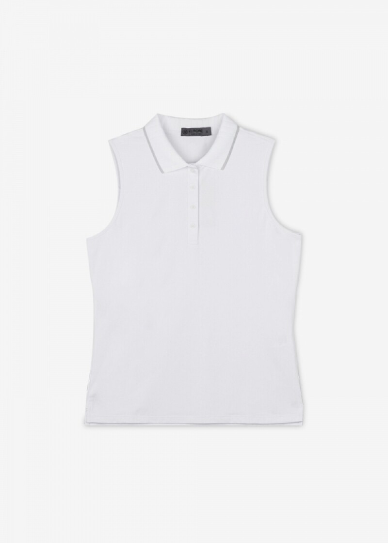 지포어 여성 플리츠 칼라 화이트 카라티 G4LC0K804 SNO