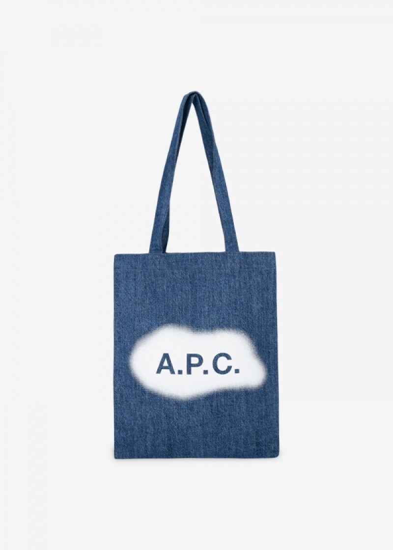 아페쎄 공용 루 데님 인디고 델라베 토트백 COGEK M61442 IAL