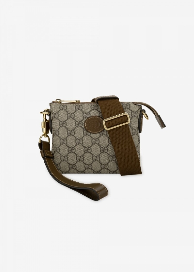 구찌 여성 인트로킹 G 메신저 베이지/에보니/브라운 크로스백 723306 92THG 8563