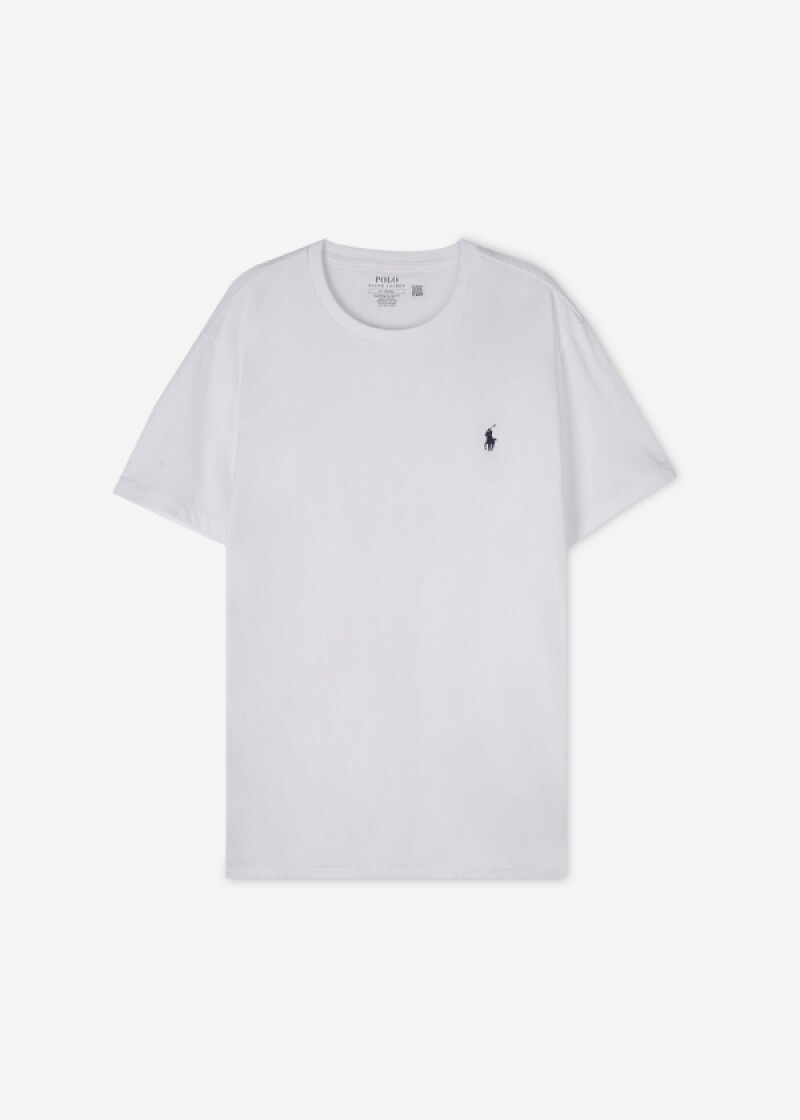 폴로랄프로렌 남성 포니 자수 로고 화이트 반팔티 710680785 003