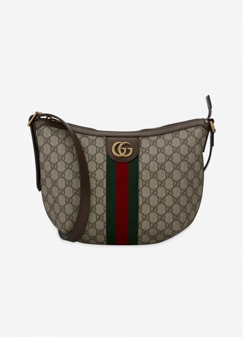 구찌 여성 오피디아 GG 베이지/에보니/브라운 숄더백 598125 91K3T 8745