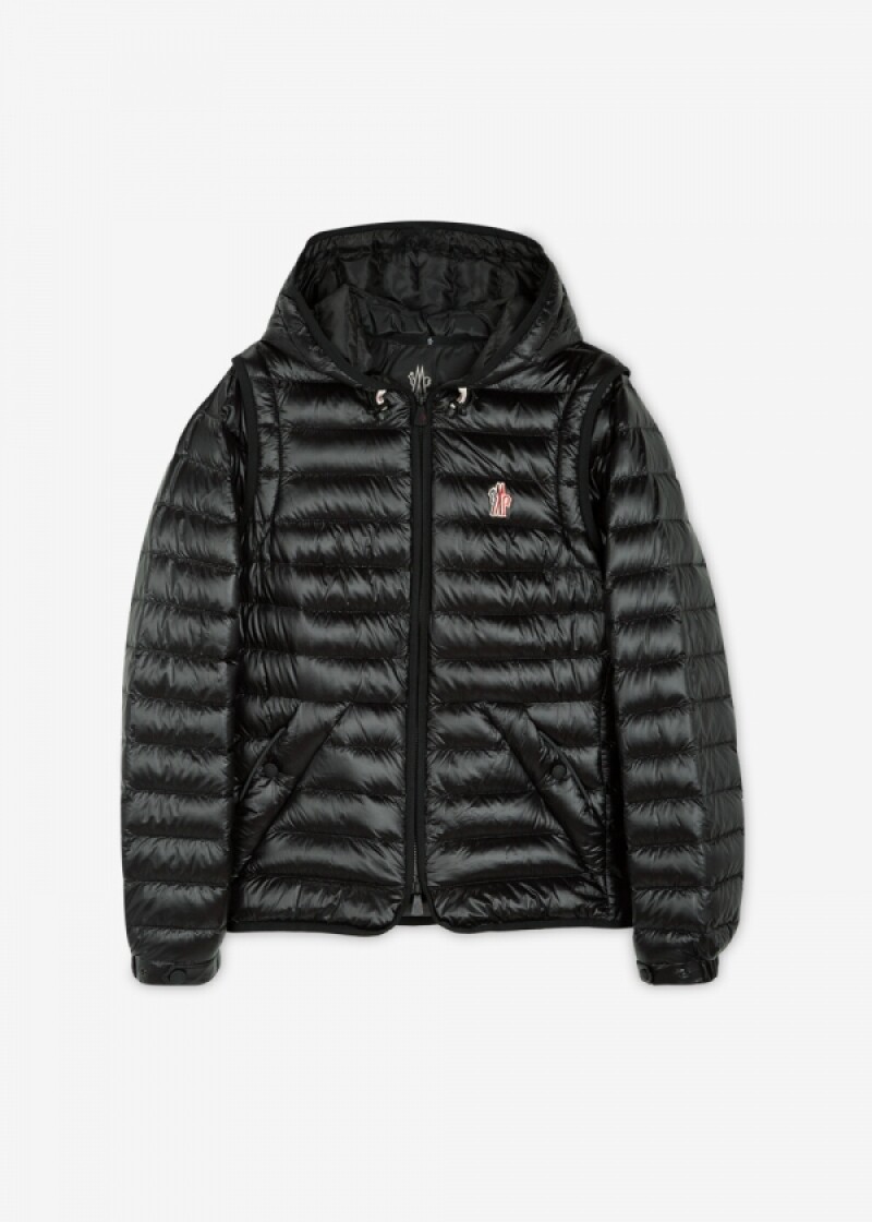 몽클레어 여성 카루라 그레노블 로고 블랙 패딩 1A00008 597X6 999