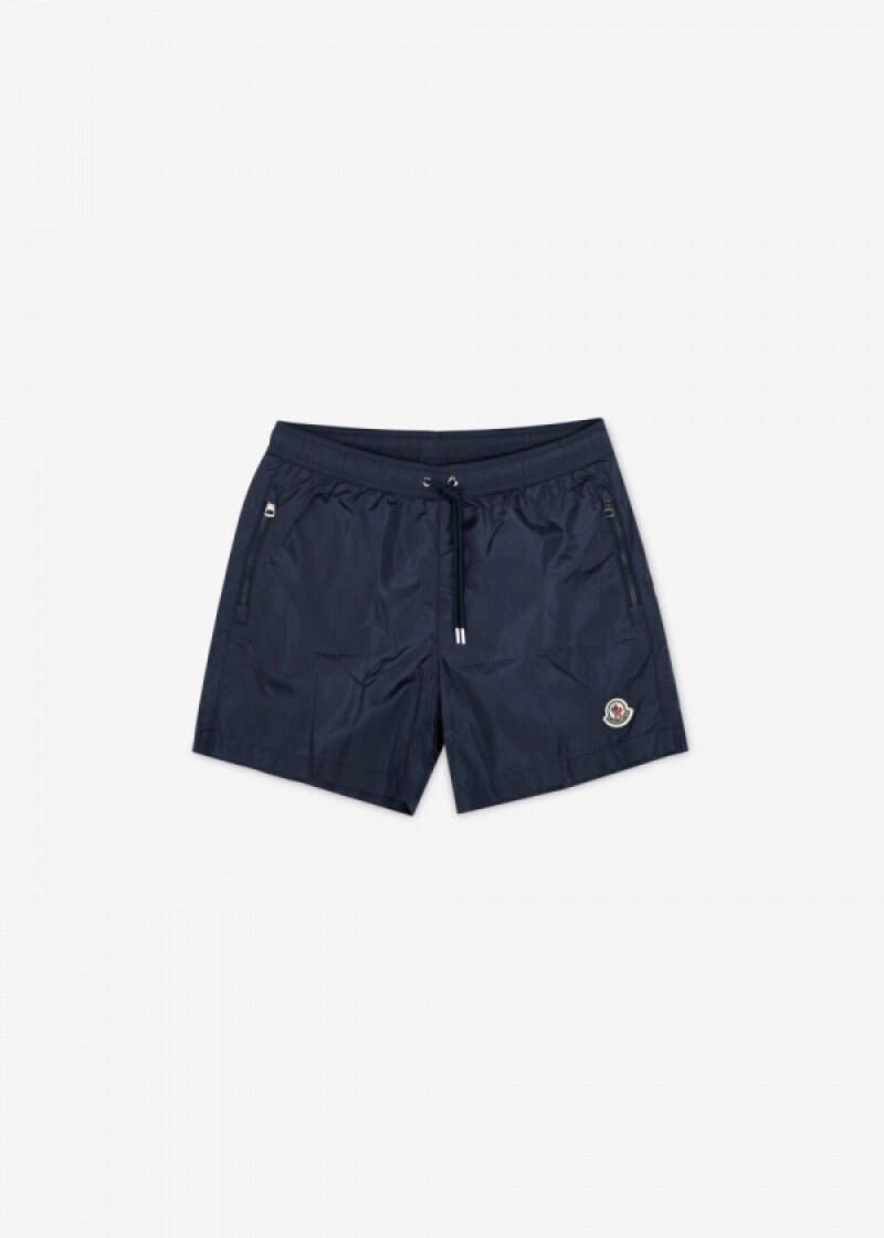 몽클레어 남성 로고 패치 네이비 스윔팬츠 2C00016 5985M 612