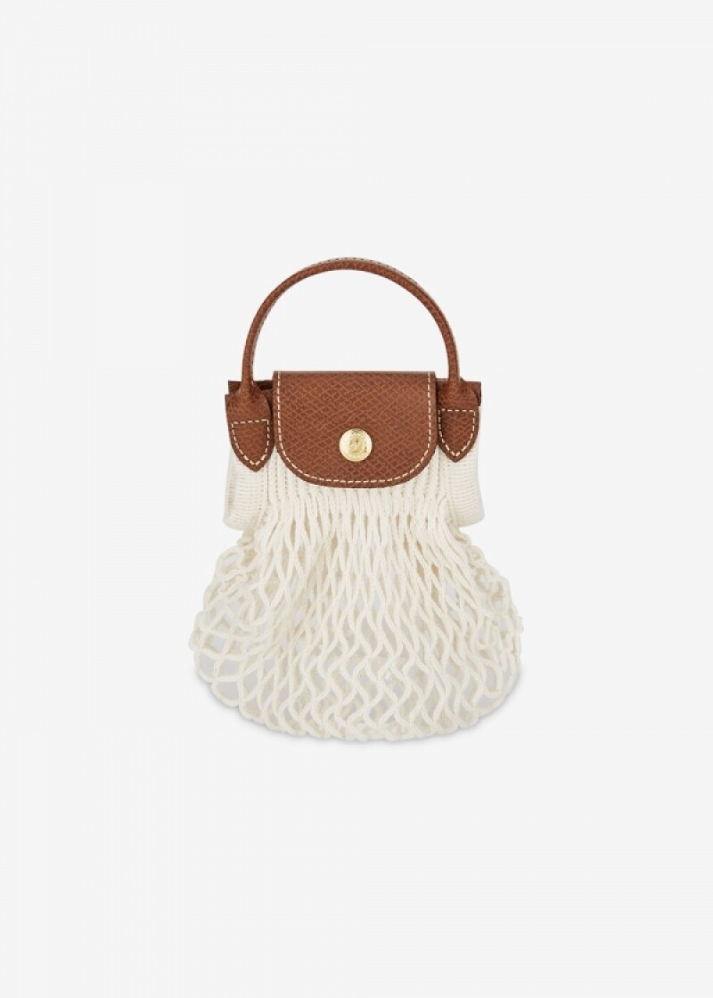 롱샴 여성 르 플리아쥬 필렛 에크루 크로스백 10139 HVH 037