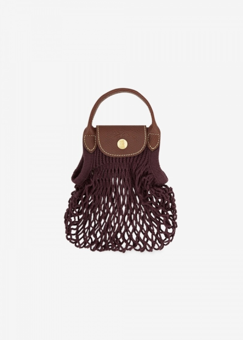 롱샴 여성 플리아쥬 필레 XS 오버진 퍼플 크로스백 10139 HVH 061