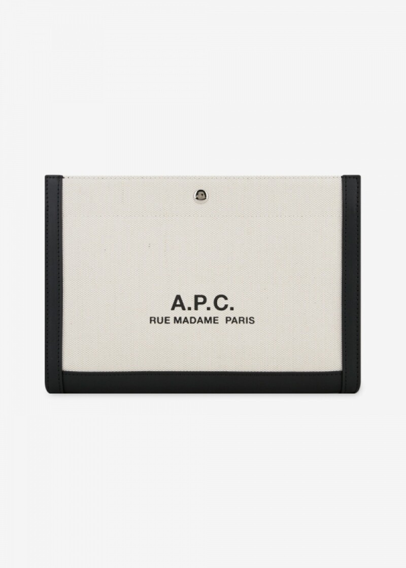 스크래치_아페쎄 남성 카밀 베이지 클러치백 COEYO M63537 BAA(181017)