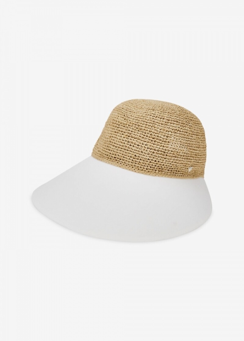 헬렌카민스키 여성 블레이즈 내추럴/오프화이트 바이저햇 HAT50530 Natural/Off White