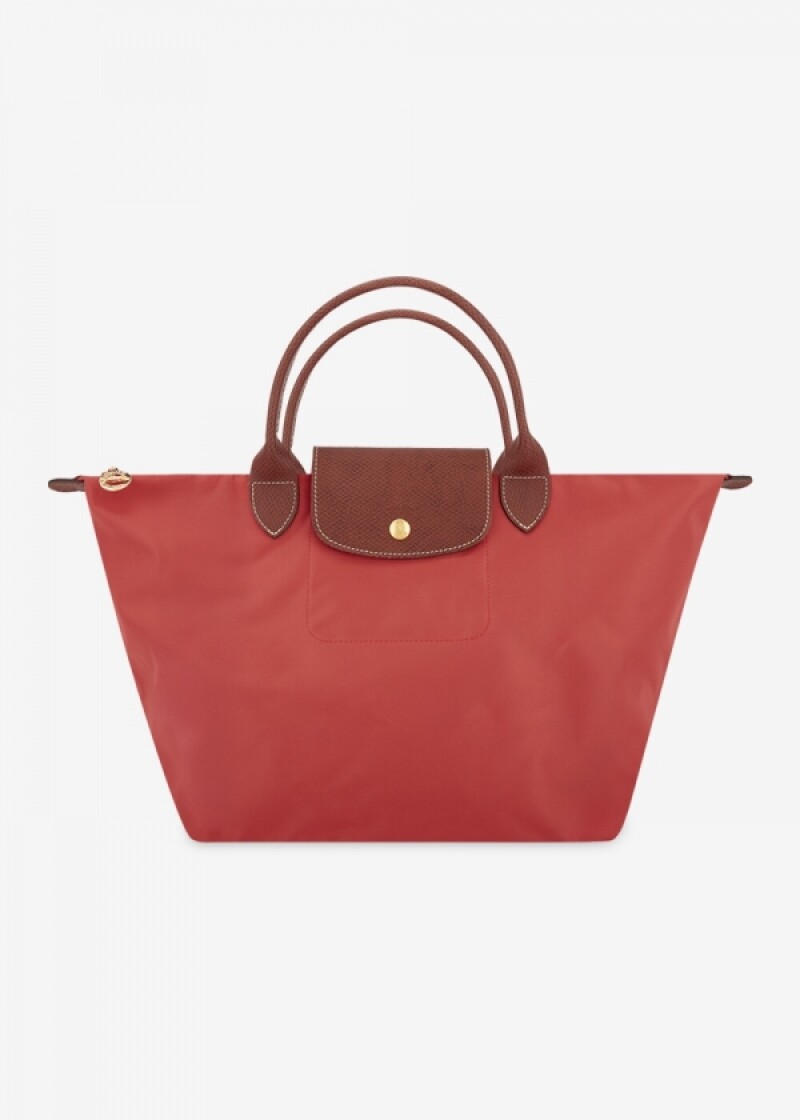 롱샴 여성 르 플리아쥬 오리지널 미디엄 토마토 토트백 1623 089 P94