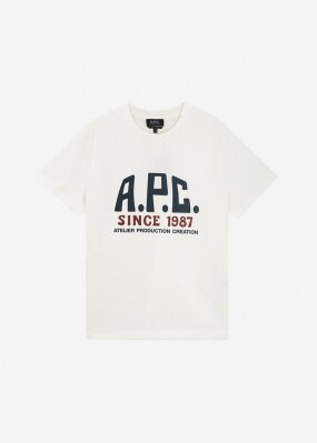 스크래치_아페쎄 공용 로고 화이트 반팔티 COHBU M26442 AAB(183612)