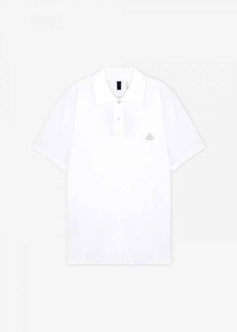 무스너클 남성 로고 화이트 카라티 M34MT712 160