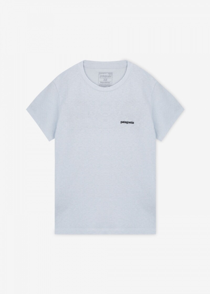 파타고니아 여성 P-6 로고 리스판서빌리티 화이트 반팔티 37567 WHI