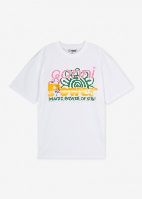 스크래치_가니 여성 그래픽 로고 브라이트 화이트 반팔티 T3790 151(184520)