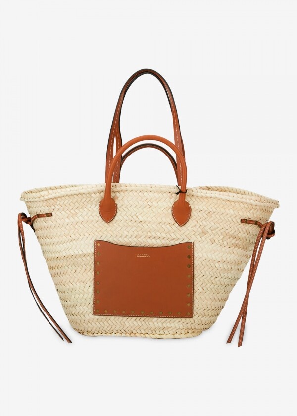 꼬르소밀라노,스크래치_이자벨마랑 여성 라피아 바스켓 내추럴/코냑 토트백 PP0019FA A1X16M NLCG(184468)