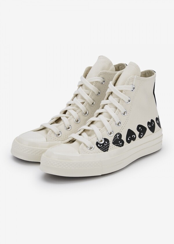 꼬르소밀라노,꼼데가르송 공용 하트 로고 화이트 스니커즈 AZ K127 001 2