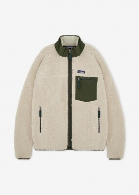 파타고니아 남성 클래식 레트로-X 다크 내추럴/바진 그린 자켓 23057 DNBA