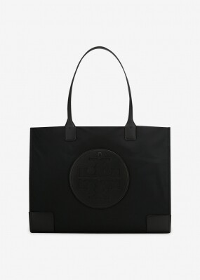 스크래치_토리버치 여성 엘라 시그니처 로고 블랙 토트백 87116 001(185656)