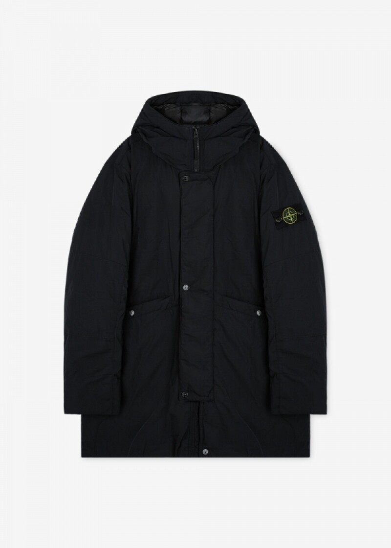 스톤아일랜드 남성 와펜 패치 블랙 패딩 K2S157100008 S0026 V0029