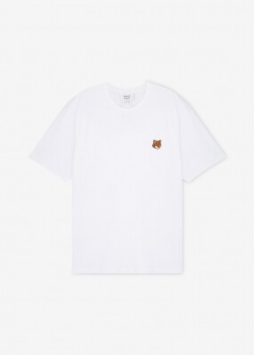 메종키츠네 남성 폭스 헤드 화이트 반팔티 PM00107KJ7026 WH