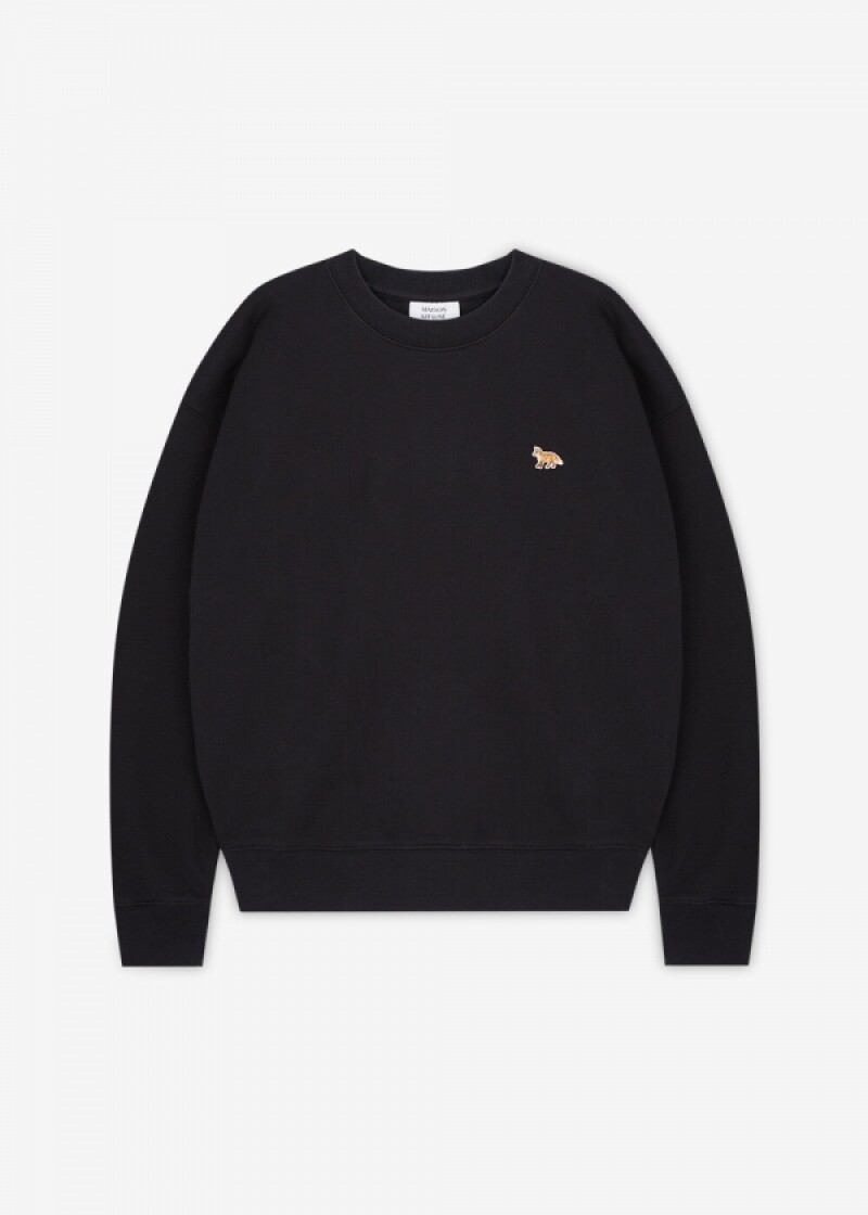 메종키츠네 여성 베이비 폭스 블랙 맨투맨 PW00307KM0341 P199