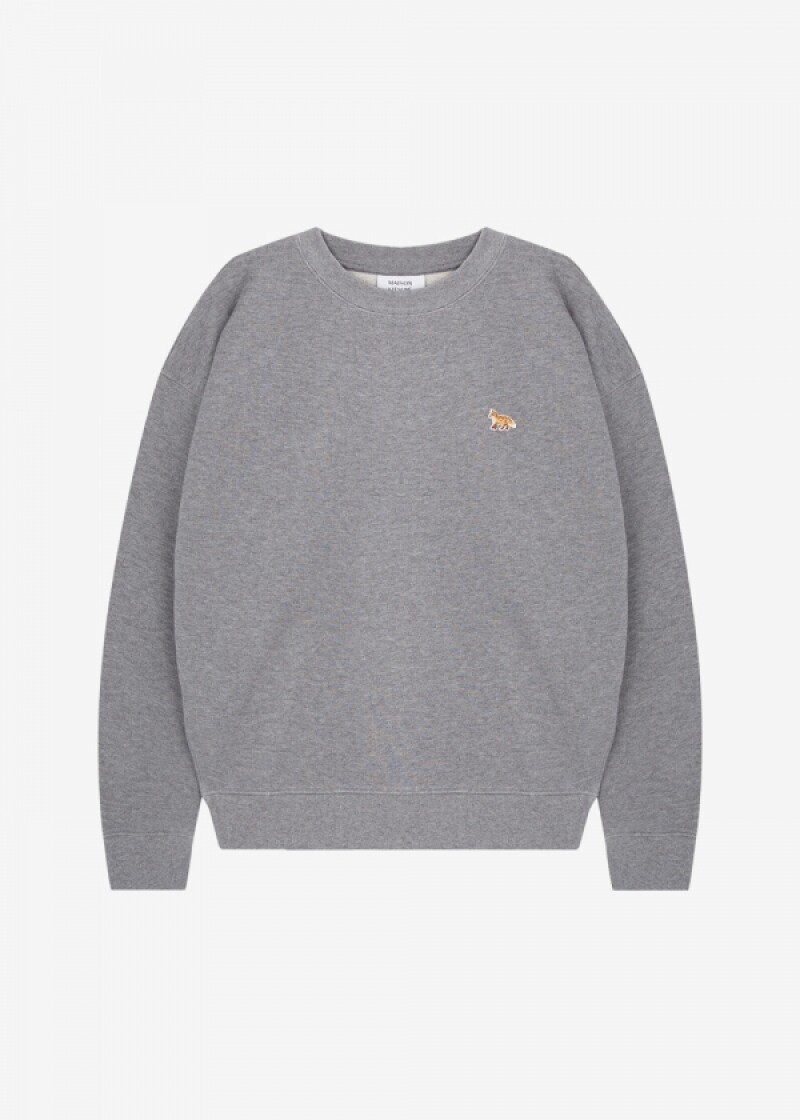 메종키츠네 여성 베이비 폭스 멜란지 그레이 맨투맨 PW00307KM0341 H131