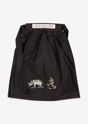 알렉스조노 공용 FIRST AID WAXED 브라운 토트백 AZ BF AID BROWN