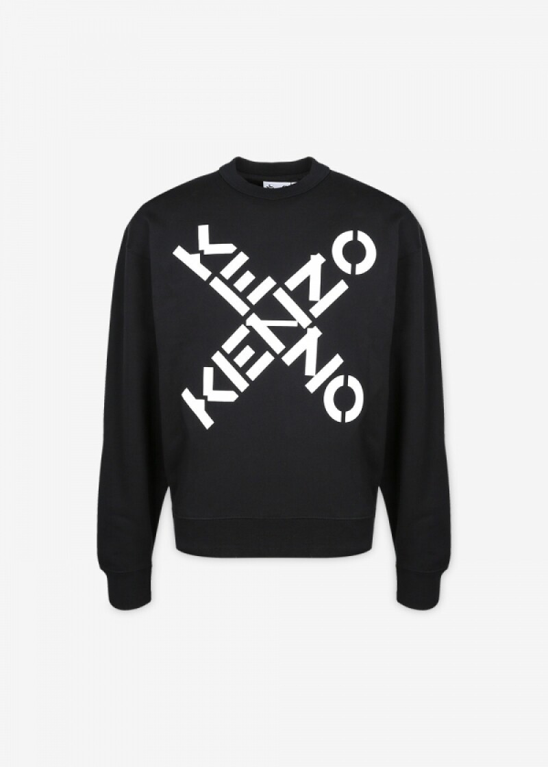 스크래치_겐조 남성 로고 블랙 맨투맨 FA6 5SW521 4MS 99