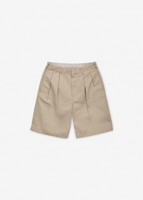 나나미카 남성 더블 플리츠 카키 반바지 S25SD108E KHAKI