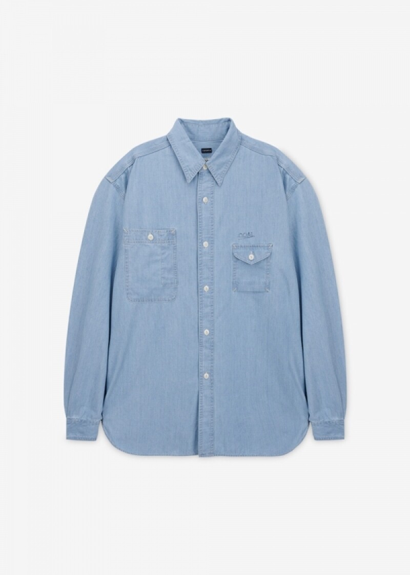 나나미카 남성 레귤러 칼라 라이트 인디고 셔츠 S26SG011E LIGHTINDIGO