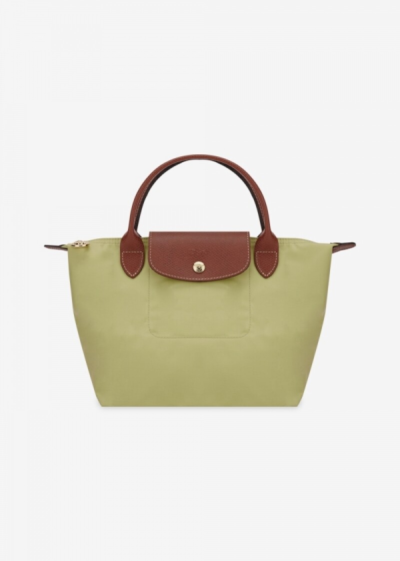 롱샴 여성 르 플리아쥬 오리지널 피스타치오 토트백 1621 089 244