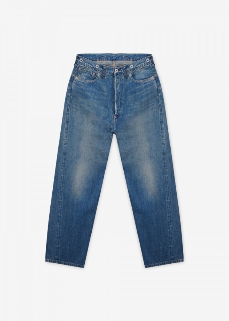 아프레쎄 남성 워시드 데님 인디고 팬츠 AP-4008 INDIGO