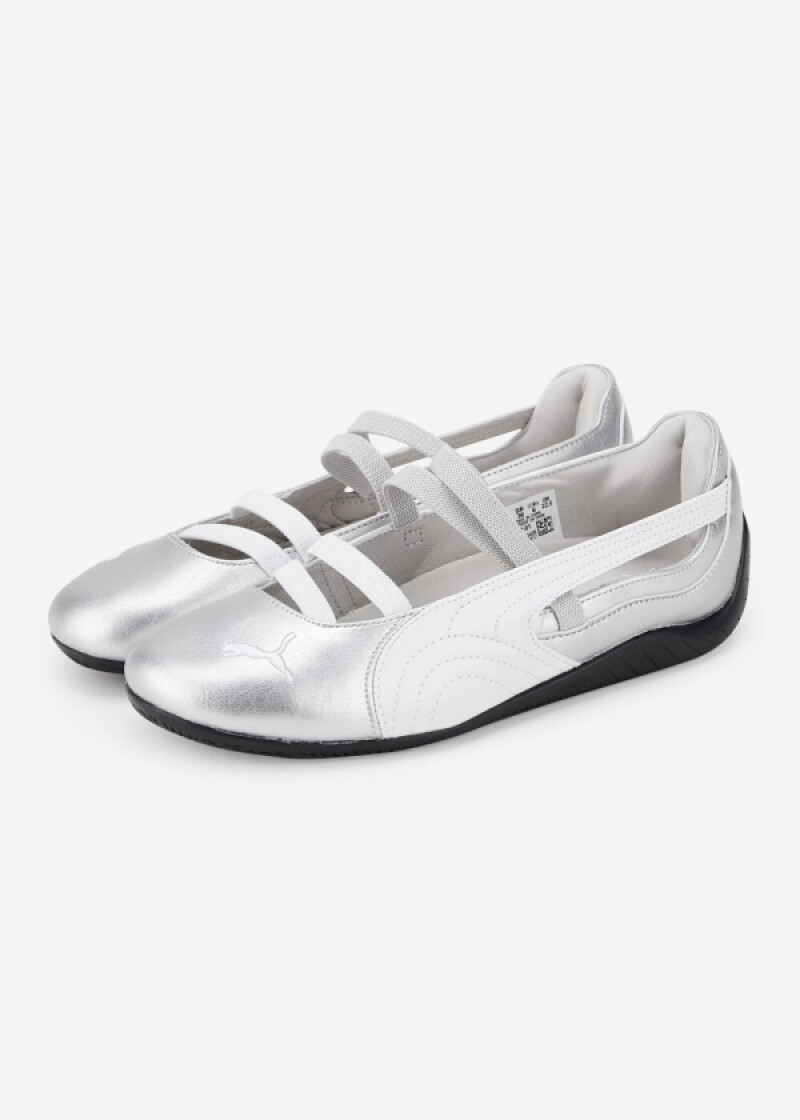 푸마 여성 스피드캣 발렛 메탈릭 실버/화이트 스니커즈 401581 01