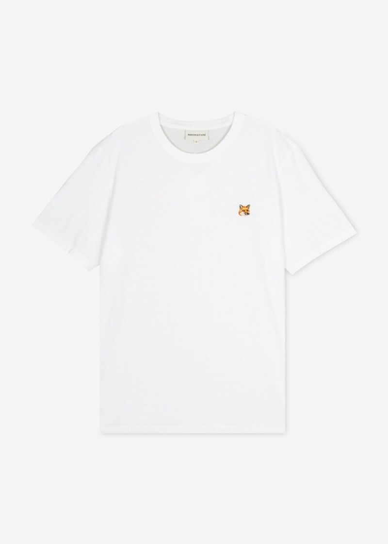 스크래치_메종키츠네 남성 폭스 헤드 화이트 반팔티 LM00104KJ0008 P100(187542)