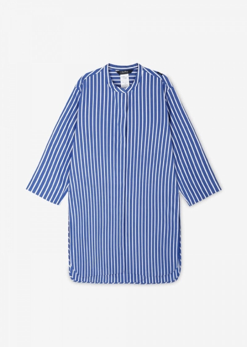 막스마라 여성 로비고 리가 아주로/비앙코 셔츠 ROVIGO 002