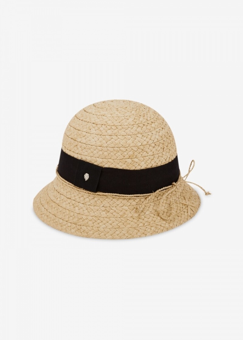 헬렌카민스키 여성 레베카 내추럴/블랙 버킷햇 HAT51359 NATURAL BLACK