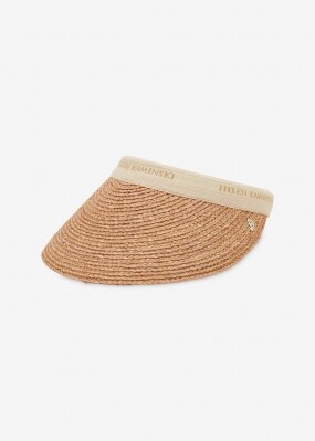 스크래치_헬렌카민스키 여성 비앙카 누가/내추럴 로고 바이저햇 HAT50265 Nougat Natural Logo(200000)