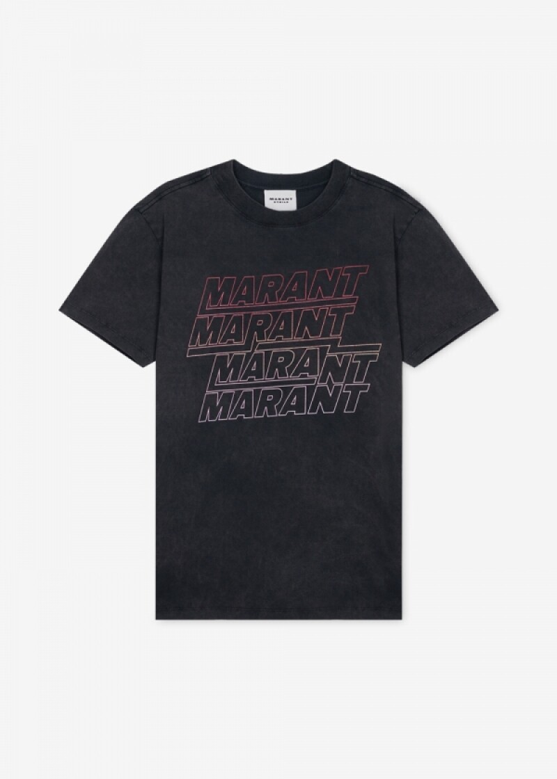 이자벨마랑 여성 조엘린 오프블랙 반팔티 TS0147FA B1N09E 01OK
