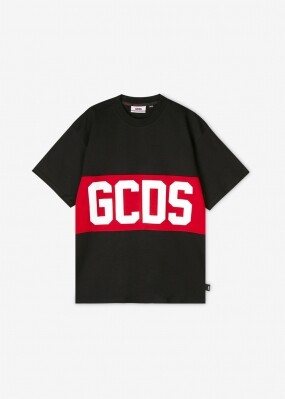 지씨디에스 남성 GCDS 로고 블랙 반팔티 CC94M021014 02