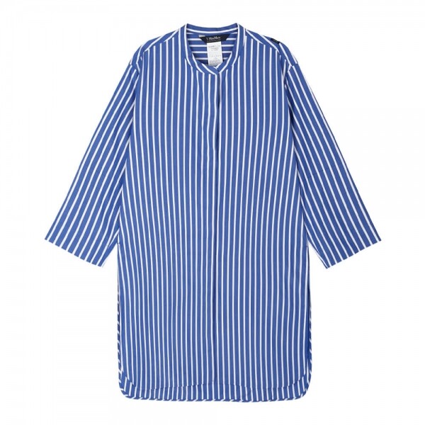 꼬르소밀라노,막스마라 여성 로비고 리가 아주로/비앙코 셔츠 ROVIGO 002