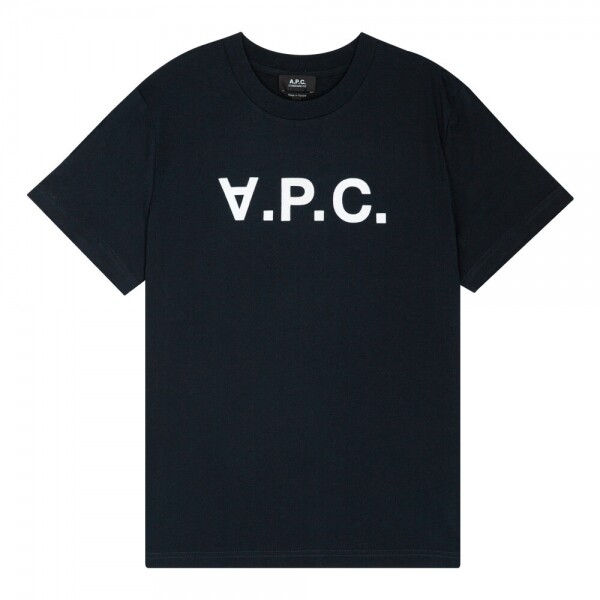 꼬르소밀라노,아페쎄 남성 VPC 로고 다크네이비/에크루 반팔티 COHBM M26384 TIQ