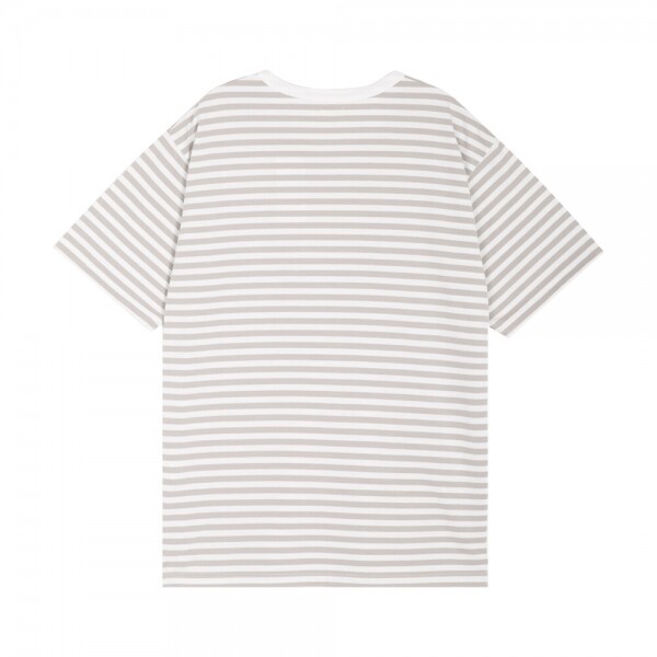 꼬르소밀라노,나나미카 남성 스트라이프 저지 샌드 베이지/화이트 반팔티 S25SH120E SANDBEIGEXWHITE